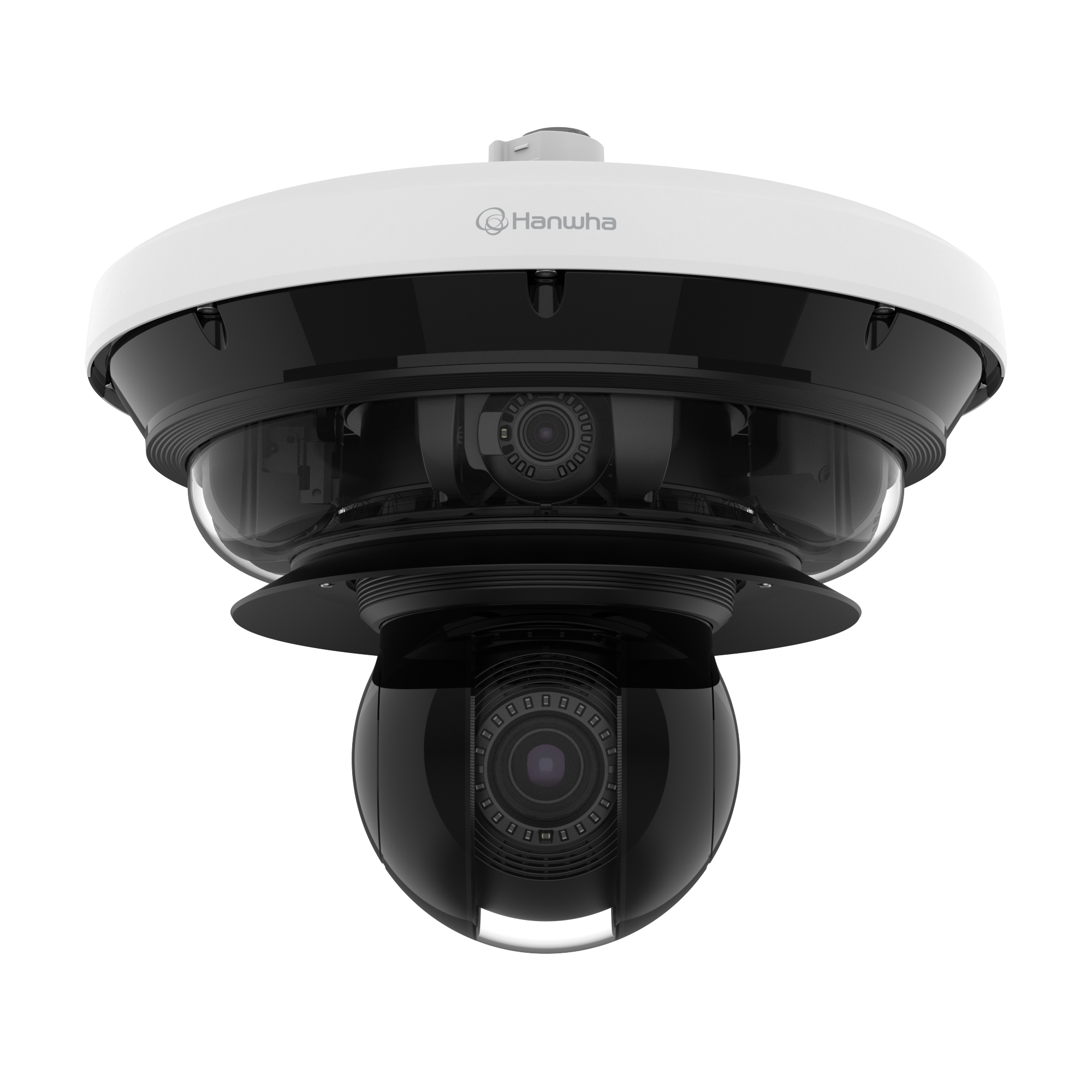 PNM-C34404RQPZ 34MP 5 Kanal, AI, IR, PTRZ Multi-directional outdoor Kamera with PTZ / 4K x 4 PTRZ + 2MP 40x PTZ