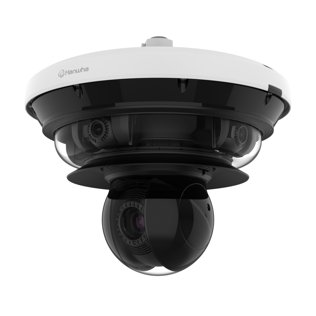 PNM-C34404RQPZ 34MP 5 Kanal, AI, IR, PTRZ Multi-directional outdoor Kamera with PTZ / 4K x 4 PTRZ + 2MP 40x PTZ